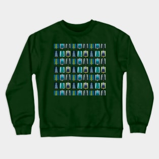 Cute Forest Cool Palette Crewneck Sweatshirt